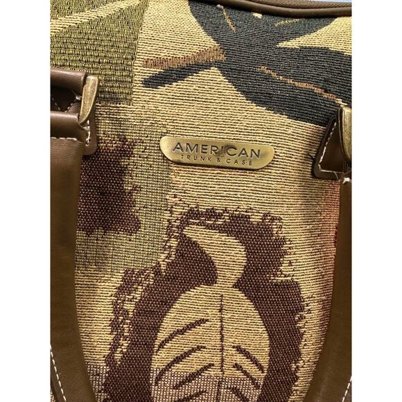 American Trunk & Case Tapestry Travel Overnight Boho Carpet Style Travel Bag - Picture 2 of 12